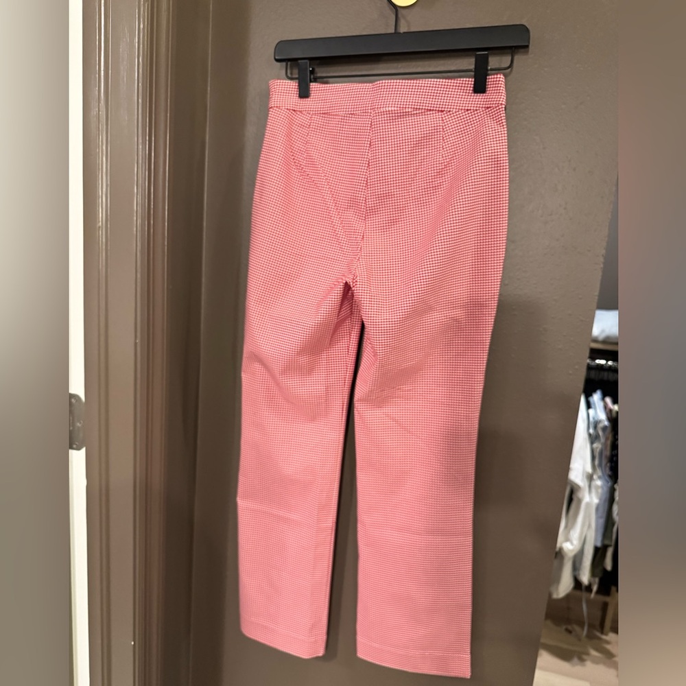 Mango Gingham-Check Cropped Pants - image 2